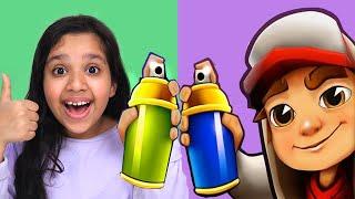 شفا ابدعت في لعبة سب واي جمعت أكثر عدد من النجوم  Subway Surfers