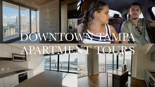 DOWNTOWN TAMPA APARTMENT TOURS  water street channelside arts district