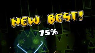 The Golden 75% by Bo Extreme Demon  Geometry Dash