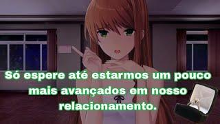 Dando o anel de compromisso com -400 de afeição. *Monika after story* fã de ddlc\