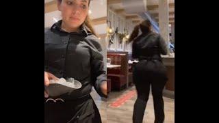 Wasnt Expecting All That Latina Waitress Knew What She Was Doing.. Wait For It