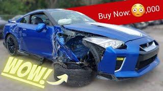 DESTROYED Special Edition Nissan GTR at Salvage Auction