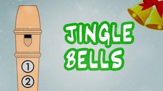 Jingle Bells with Lyrics  Christmas Songs - Recorder #Shorts #Recorder #Christmas