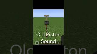 Piston Sounds Old vs New #shorts #minecraft #gaming #comparison