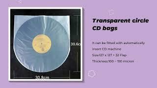 Transparent Sleeve or Bag CD Package