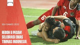 Hebohnya Ruang Ganti Timnas Indonesia Selepas Raih Emas SEA Games 2023