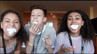LIVE FROM PLAYLIST  CHUBBY BUNNY CHALLENGE  Perkins Sisters