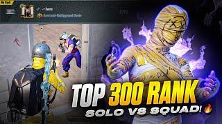 TOP 300 f RANK Solo vs Squad *34 KILLS GAMEPLAY  BGMI 