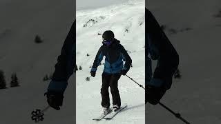 How to Tail Butter on Skis  #shorts