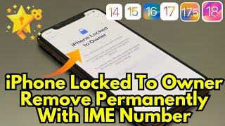 iPhone Locked To Owner 2024 How To Remove Apple iD From iPhone iPad Applewatch With IME Number