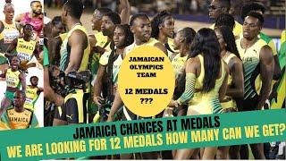 How many medals will Jamaica Win at the Paris Olympics 12 Medals ?