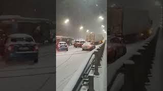 Движение на Шулявском мосту перекрыто из за ДТП