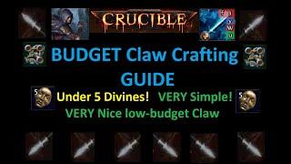 3.21 Crucible - BUDGET Claw Crafting Guide for Frost Blades - Make an AWESOME claw for 4-5 Div