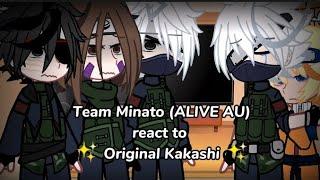 Team Minato ALIVE AU MEET and REACT to  Original Kakashi  •Gacha Club• Naruto reaction video