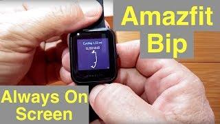 XIAOMI HUAMI AMAZFIT BIP Fitness Smartwatch Always On Screen Unboxing and 1st Look