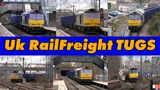 Uk Railfreight DC Rail Class 60 Tugs West London