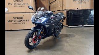 2024 Venom x22 125cc Motorcycle Walk Around and Cold Start  Venom Motorsports