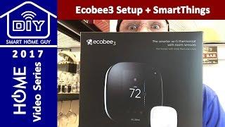 Ecobee3 Smart Wifi Thermostat Installation + Amazon Echo + Power Extender Kit PEK