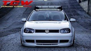 White Bagged MK4 Golf on 3SDM 0.06 Rims Tuning Project by Will