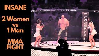 2 Women vs 1 Man in MMA Professional Fight Who Wins?