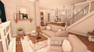 Roblox Bloxburg  Affordable Family Home 45k  House Build