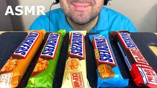 ASMR SNICKERS CHOCOLATE BARS MUKBANG EATING SOUNDS EATING SHOW