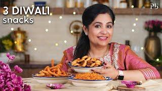 3 Diwali Snacks I Diwali Recipes I 3 दिवाली स्नैक्स I Pankaj Bhadouria