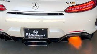 AMG GTR Custom Exhaust Fire and Pops