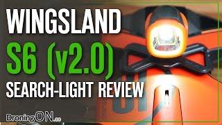 DroningON  Wingsland S6 Search-Light Accessory Review + Night Test