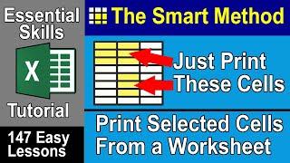 7-10 Print Selected Cells from an Excel Worksheet Set Print Area