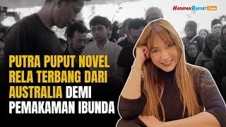 Penuh Haru Putra Puput Novel Rela Terbang dari Australia Demi Pemakaman Ibunda