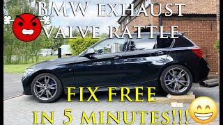 BMW EXHAUST RATTLE FIX IT FREE IN 5 MINUTES