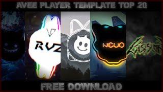 Top 20 Best Avee Player Template 2021 Download link In Description