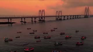 Watch the Mumbais city lights merging with the mighty sea  Worli Sea Link Mumbai