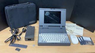 Vintage 386SX KLH 2800 laptop notebook computer demo