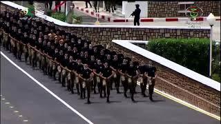 Cherchell  présentation dune parade militaire mettant en exergue différents sports de combats