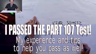 I Passed the FAA Part 107 AKT Test My tips to help you pass uas drone