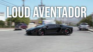 LOUD Aventador With R1 Exhaust Brutal Sound 4K