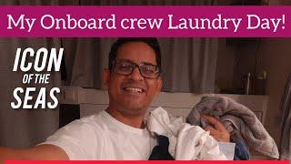 Crew Laundry Onboard ICON of the Seas Crew life on Cruise ships  A laundry day in my life