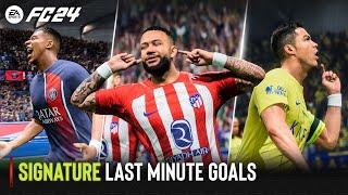 EA SPORTS FC 24  All Signature Last Minute Goals Celebrations