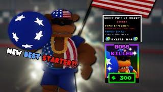 PATRIOT FREDDY IS INSANELY GOOD AS A STARTER?- FNAF TD