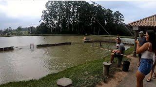 PASSEIO NO PESQUE PAGUE  peixes de quase 1kg 