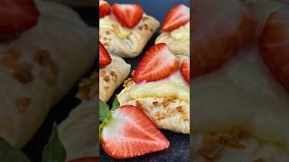 5 minute puff pastry recipe #recipe #strawberries #pastry #shorts