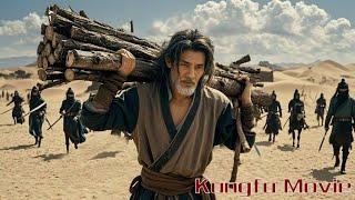 Kung Fu Movie Bandits ambush a woodcutternot knowing he’s a kung fu master who takes on a hundred