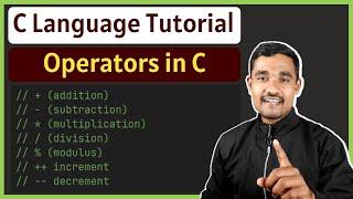 Operators in C  C Language Tutorial for Beginners
