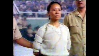 1994年，洛阳公审大会现场影像，女犯人听到判决直接“吓懵”