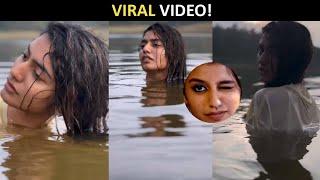 Priya Prakash Varriers video taking a dip in the lake goes viral