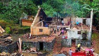 A genius Woman transforms an Ancient School  Renovation Old house  Builds bamboo gates