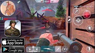 WORLD WAR 2 BATTLE COMBAT FPS - IOS  ANDROID GAMEPLAY