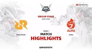 RRQ Hoshi vs Aura HIGHLIGHTS MPL ID S13  AURA VS RRQ